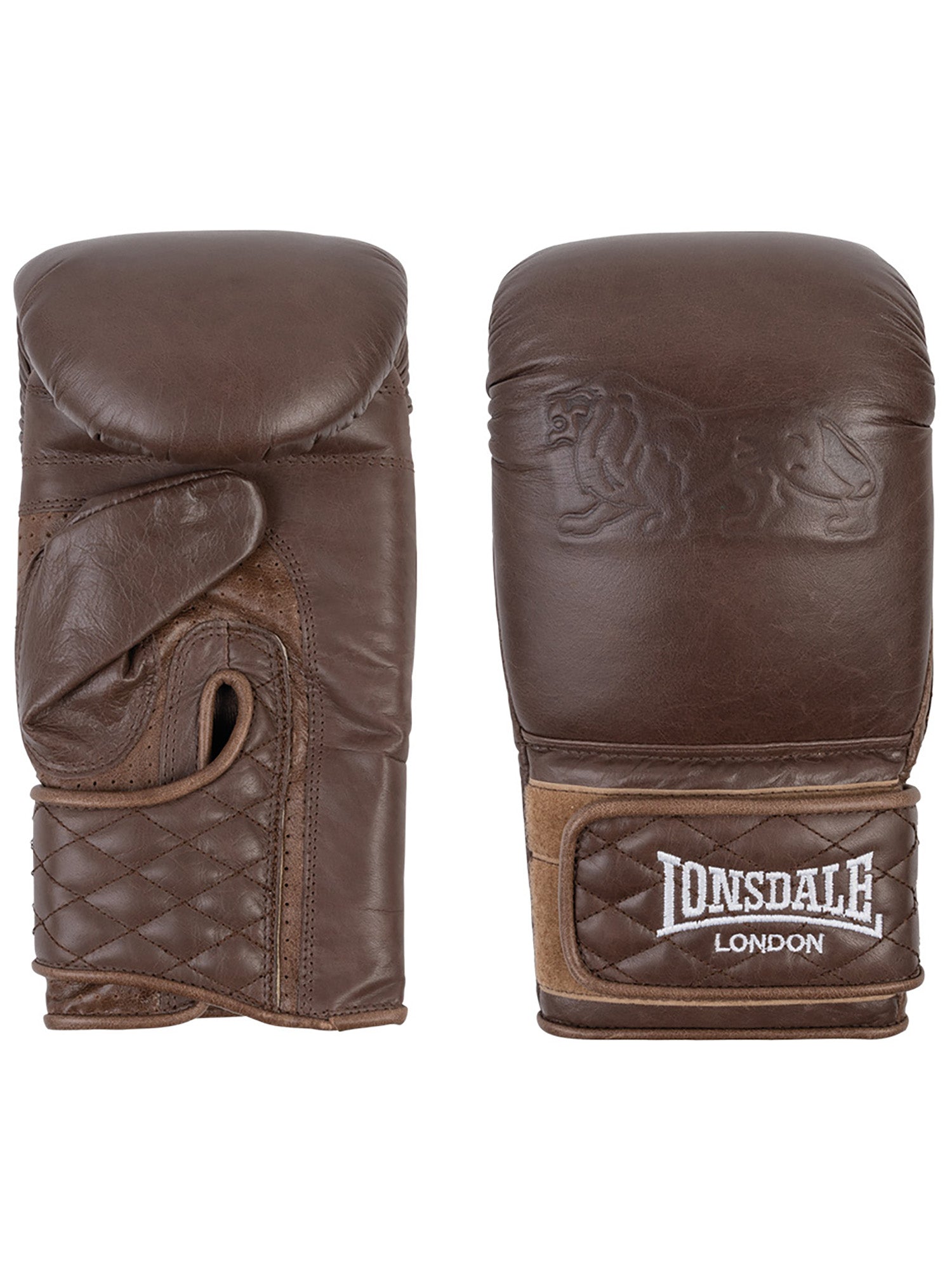 lonsdale mma handschuhe VINTAGE BAG GLOVES – Leder‑Sandsackhandschuhe mit britischer Heritage
