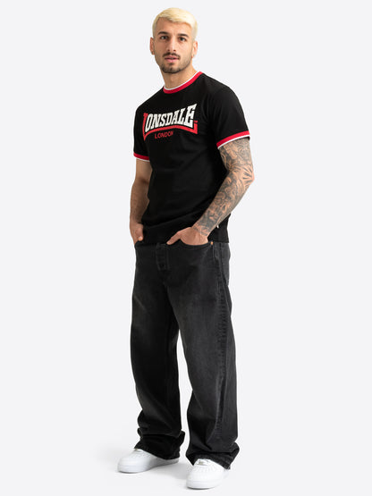 Black/White/Dark Red