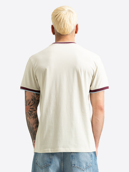 Bone white/Oxblood/Blue