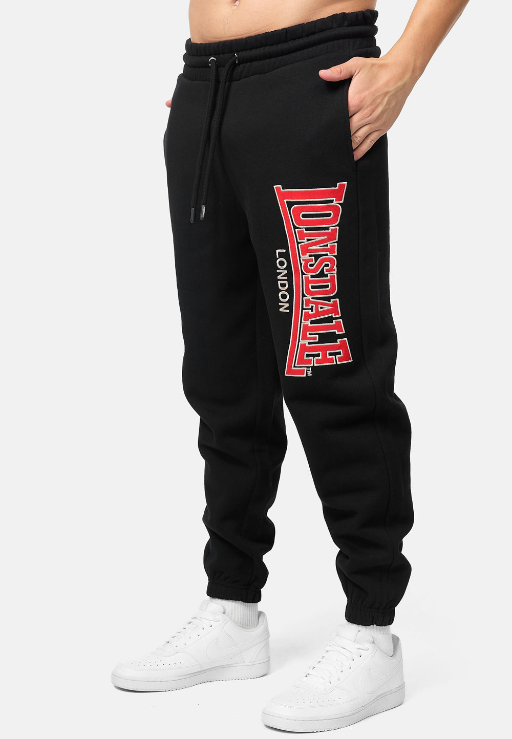 Jan Vanderstorm ROLFSTAD regular joggingbroek Plus Size zwart